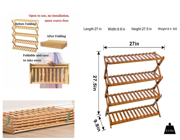 foldabel shoe rack